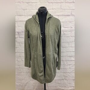 Altar'd State Olive Green Hooded Cardigan